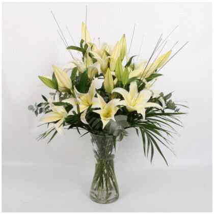 Classic White Lilies