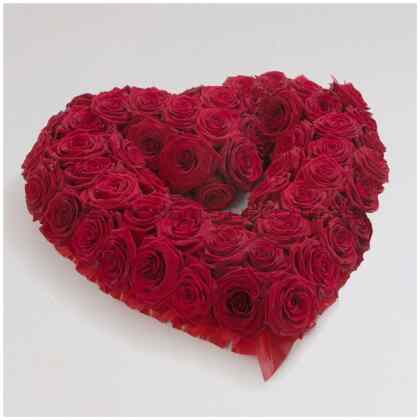 Red Rose Open Heart