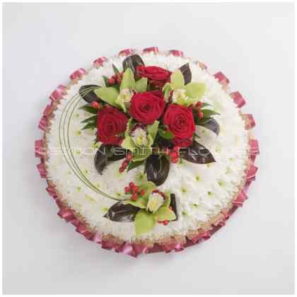Orchid & Rose Based Posy