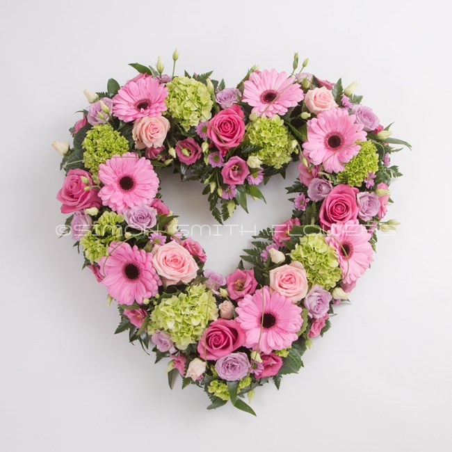 Pink Gerbera Heart