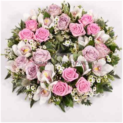 Rose and Orchid Wreath