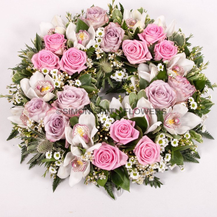 Rose and Orchid Wreath