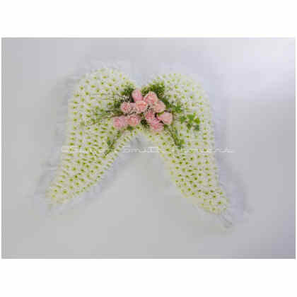 Angel Wings Funeral Tribute