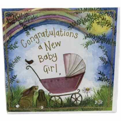 Congratulations Baby Girl Gift Card