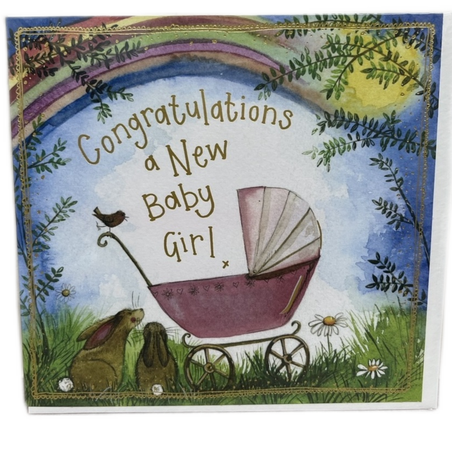Congratulations Baby Girl Gift Card
