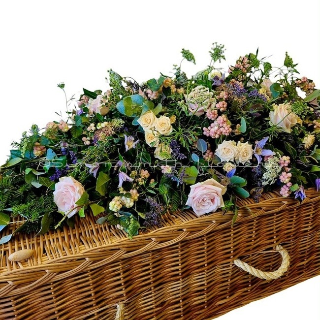 Rose Garden Casket spray