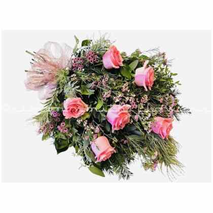 SIx Roses in a Tied Sheaf